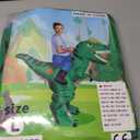 Inflatable Dinosaur Costume Adult, Blow Up Dinosaur Costume Funny Riding T Rex Costumes Adults for Easter Halloween Cosplay Party