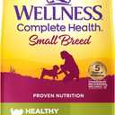 Wellness Complete Health Healthy Weight Small Breed Adult Dry Dog Food, Wholesome Grain Kibble, Natural, Turkey and Brown Rice Recipe, 12 lb Bag (EXP 09/25/27)