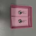 Swarovski Millenia Earrings, Round cut crystal, White, Rhodium plated