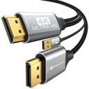 Active HDMI to DisplayPort Cable (4K 60Hz,1080p@120Hz) 6FT Uni-Directional HDMI Source to DP Monitor Adapter Display Port Cord Compatible with PC,Laptop,AMD,NVIDIA,PS5,Xbox