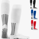 LUX Anti Slip Soccer Knee Socks,Non Slip Football/Basketball/Hockey Sports Grip Socks