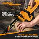 12" Electric Chainsaw Cordless, 20V Battery Powered Cordless Chain Saw, Chainsaw with 4.0Ah Lithium ion Battery and Charger