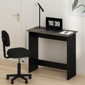 Furinno Simplistic 31-Inch Compact Computer Desk, Grey Oak, New 32-In Wide