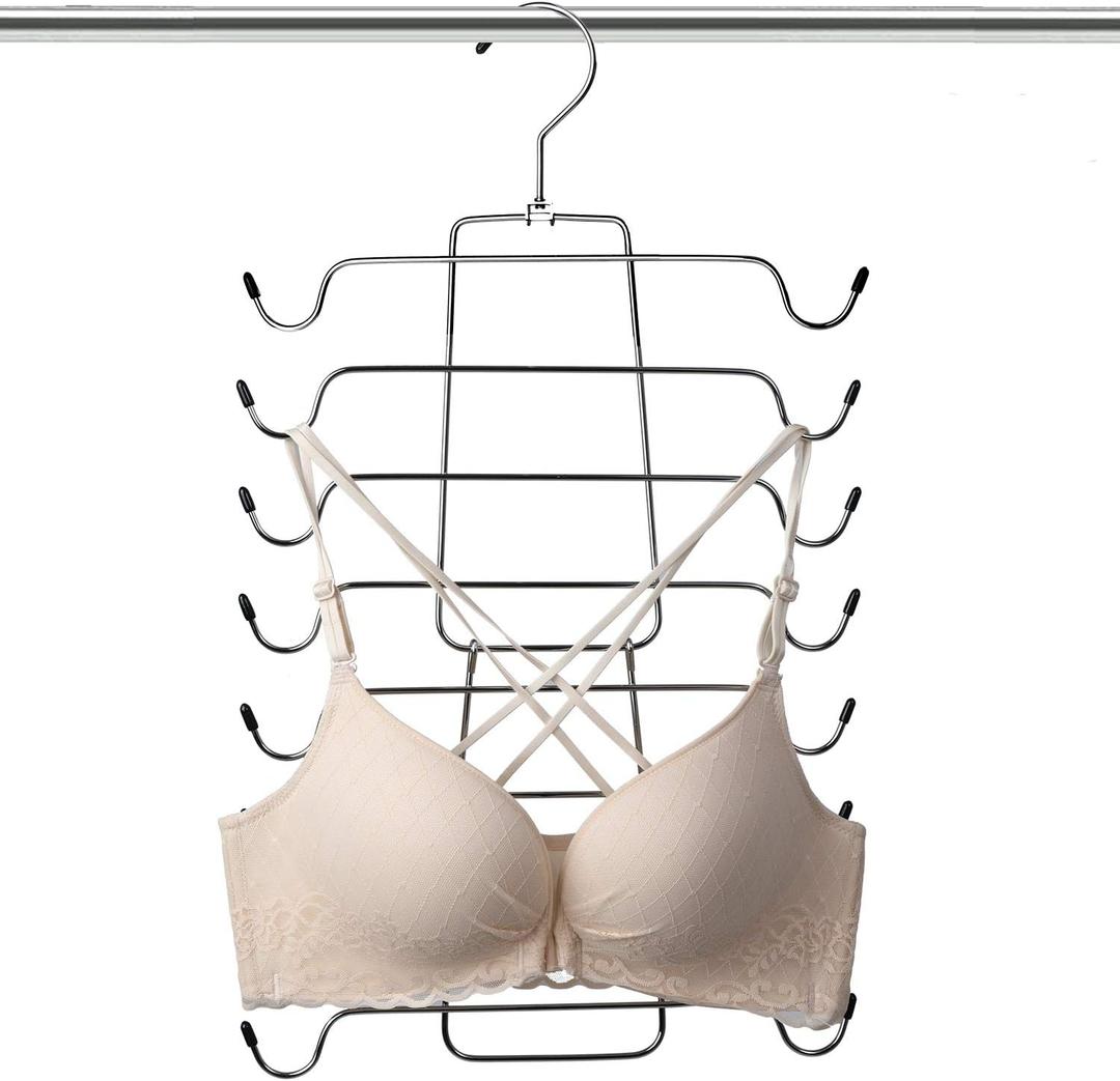 Magicool Cami Hanger 2 Pack Space Saving Hangers Closet Organizer for Tank Top, Cami, Bra, Pajamas, Strappy Dress,Bathing Suit