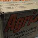 Agri-Fab 45-0218 " 26" Push Behind Lawn Sweeper, 7 cu. ft Hopper Bag Capacity; Leaf & Grass Catcher, with Adjustable Brush Height