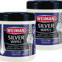 Weiman Jewelry Polish Cleaner, Tarnish Remover Wipes - 40 Count - Use on Silver Jewelry Antique Silver Gold Brass Copper and Aluminum
