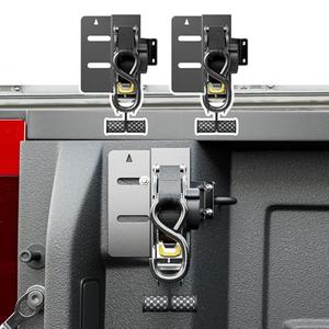 SZYANG 2PCS Retractable Ratchet Straps Compatible with 2019-2025 Chevy Silverado GMC Sierra 1500 Retractable Tie Down Straps Replacement for Chevy Silverado Accessories