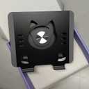 Tablet Stand 360 Rotating Aluminum Holder, Adjustable, Portable and Foldable Monitors Stand for iPads, Compatible with 4-12.9" Tablets, Ink Black