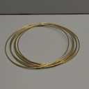 20 Gauge 3 Inches 99.99% Pure 24K Solid Yellow Gold Wire Round 1/4 Hard by CRAFT WIRE