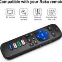 (Pack of 2) Replacement Remote Control Only for Roku TV, Compatible for TCL Roku/Hisense Roku/Onn Roku/Sharp Roku/Element Roku/Westinghouse Roku/Philips Roku Smart TVs (Not for Roku Stick and Box)