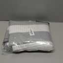 YoungsTex Dark Grey Linen Semi Sheer Curtains 2 Panels for Living Room, Light Filtering Window Treatments Textured Privacy with Back Tab Rod Pocket for Bedroom, 52 X 72 Inch