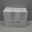 Nuogo 100 Pcs 12 oz Clear Plastic Dessert Cups with Lids and Sporks, Square Parfait Cups for Yogurt, Pudding, Mousse, Fruit, Appetizers, Snacks