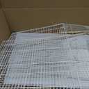 A&E Cage Co 503 Flight Bird Cage for Finches & Parakeets, 24"x16"x16" White
