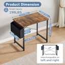 DUMOS 31" Small Computer Desk Home Office Desk, Gaming Desks, Brown