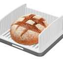 Upgrade Widen Bread Slicer for Sourdough rounds, 13″ Adjustable Large Capacity Wide and Thicknesses, Foldable and Compact Cutting Guide with Crumb Tray, Suitability for Homemade sourdough Bread