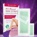 ELIAGLOW Wax Strips for Hair Removal 60 Count, Waxing Strips for Face, Body, Upper Lip, Legs, Bikini, Eyebrow, Chin, Underarm, Facial and Brazilian Waxing Kit for Women
