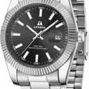 LN LENQIN Mens Watches Waterproof Stainless Steel Watch for Men