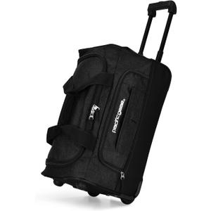Pacific Gear Duffel Bag with Rolling Wheels, 21 Inch, Black 
