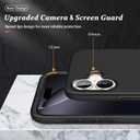 Shockproof Case for iPhone 17 6.3 inch, [Embedded Finger Ring] Military Grade Phone Case Cover with Reinforced Metal Stand Kickstand [Support Magnetic Car Holder] for iPhone 17, Black
