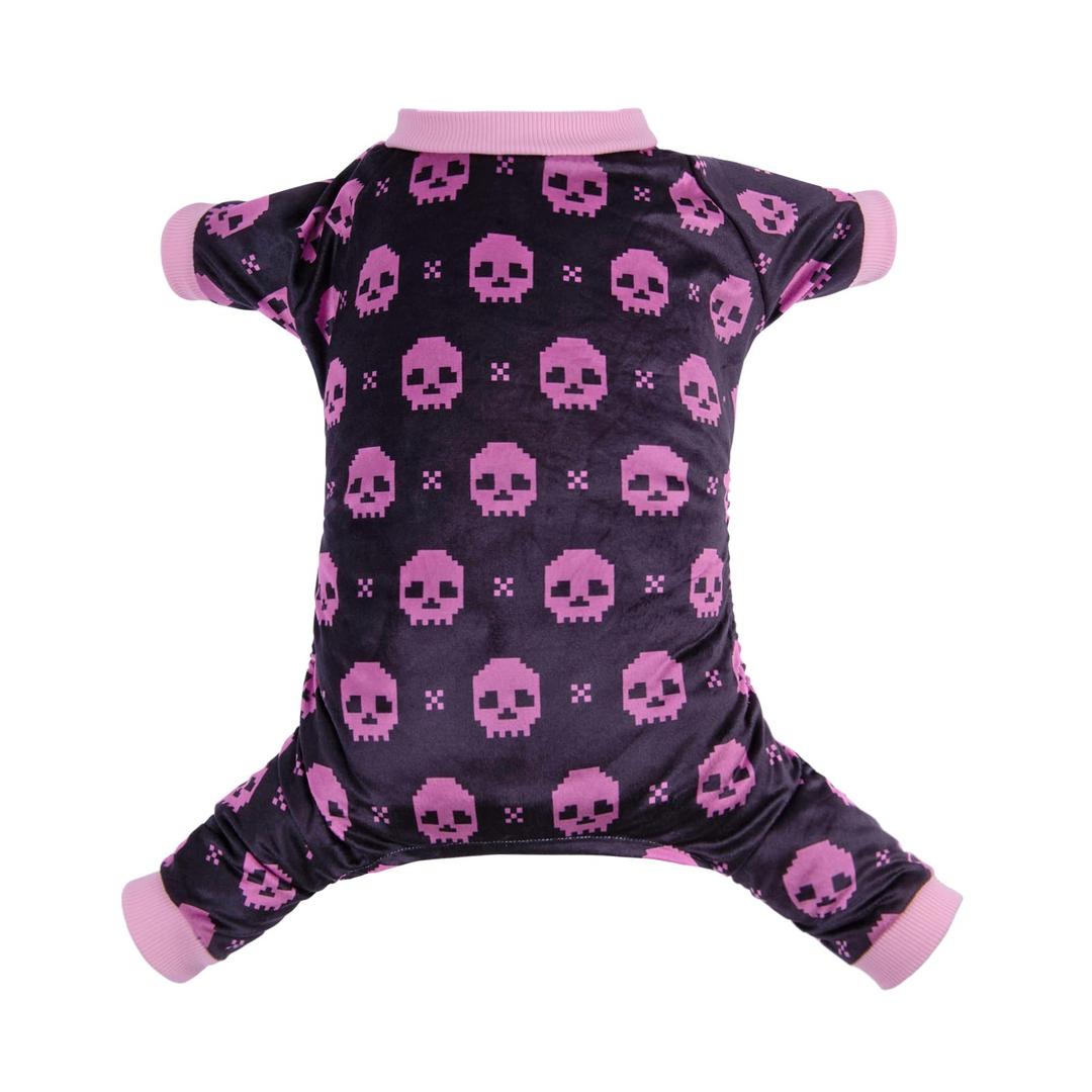 CuteBone Dog Halloween Pajamas Skull Clothes Soft Puppy Pjs for Small Dogs P248S (Small)