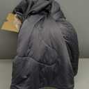 EASELAND Cooling Comforter King, Cold Touch Fabric Absorbs Body Heat, Double-Sided Cool Design Soft Fluffy Cooling Blanket for Night Sweats Hot Sleeper (Dark Gray, King(108"x90"))