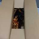 National Tree Company Tinsel Tree, Black, Orange, Halloween Collection, 24 in