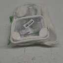 Missnine Anti-theft Clear Backpack, Small Mini Clear Bag for Sport Event Concert with Cute Fur Ball (White)