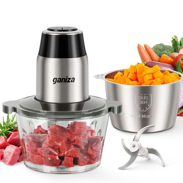 Ganiza Electric Food Chopper with Meat Grinder & Vegetable Chopper