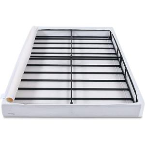 Amazon Basics Smart Box Spring Bed Base, 5-Inch Height Mattress Foundation, Tool-Free Easy Assembly, Metal Support, Full, 74" x 53"