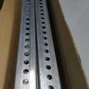 2 Pack 6ft x 2in Galvanized Square Sign Post with 7/16in Holes