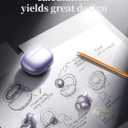 3 x Open-Ring Clip-On Wireless Earbuds, Open-Ear Pressure-Free Comfort, Lightweight & Secure, Glasses/Earrings Friendly, for Commute & Workouts (Black)