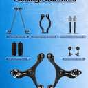 Front End Suspension Kit 12pcs Include Lower Control Arm and Ball Joint for 2013-2015 Honda Civic Automatic Transmission (MS601101 51350TR0A01 K623124 ES800913 K750605 K750125 EV800906)