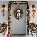 24 Pcs Velvet Bows for Christmas Tree and 12 Feet Wooden Beads Ornaments, 5x7 Inch Vintage Christmas Velvet Ribbon Bows for Xmas Garland Wreath Gift Wrapping Holiday Home Party Decorations (Khaki)