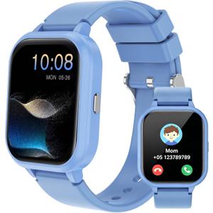 Teens Kids Smart Watch, 1.8'' IP68 Boys Girls Fitness Tracker, Standalone & APP Dual Use, Bluetooth Call, DIY Sports Mode, Heart Rate Sleep Monitor, Smart Reminder, Alarms, Games, Weather, Ideal Gift