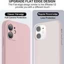 Vooii Compatible with iPhone 11 Case, Upgraded Liquid Silicone with [Flat Edges] [Camera Protection] [Soft Anti-Scratch Microfiber Lining] Phone Case for iPhone 11 6.1 inch - Sand Pink