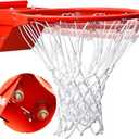 Professional 180 Heavy Duty Breakaway Basketball Rim18 inch Flex Rim Goal Replacement Fits 5"x5", 5"x4", 4"x3"5"x3" Hole Pattern Backboard (2-Double spring)