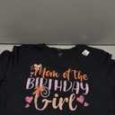 Mom Of The Birthday Girl Kids Family Parent Mother Mommy T-Shirt, Large