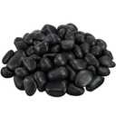 1-2 Inch Black Pebbles for Plants, 2 lbs River Rocks Decorative Black Stones, Ideal for Fish Tank, Vases, Crafting, Home Decor and Garden Landscaping Rocks