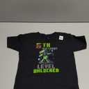 6th Birthday Level Unlocked Pixel Dab 6 Bday Gamer Boys Kids T-Shirt, XS