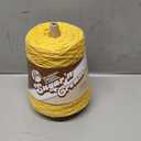 Lily Sugar'n Cream Cone Cotton Yarn for Dishcloths, Yellow #4 Worsted Yarn, 100% Cotton Cone Yarn for Crochet, Knitting, Dishcloths and Crafts, 674 Yards, 400g/14.11oz, 1-Pack