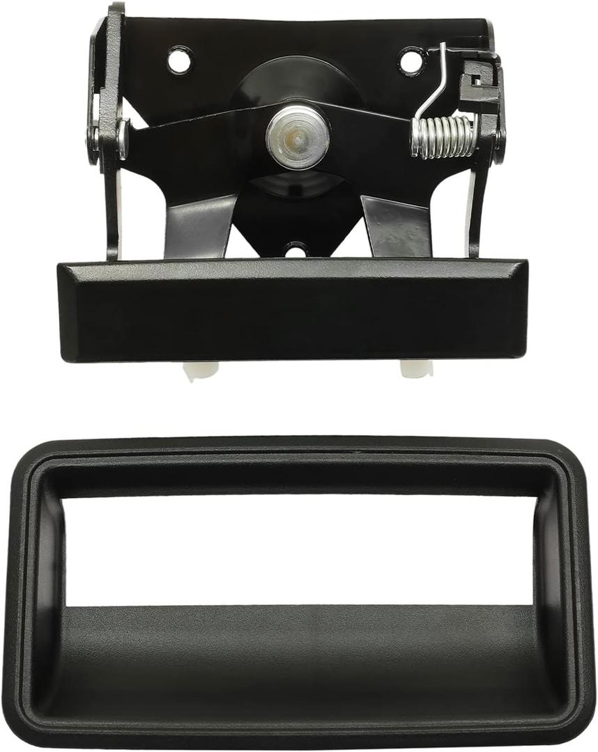 All Metal Tailgate Handle Set, Compatible with 1988-2002 Chevy C1500 C2500 C3500 K1500 K2500 K3500, GMC C/K 1500 2500 3500 Pickup Truck, Rear Tail Gate Door Handle Replacement, Replace# 77077