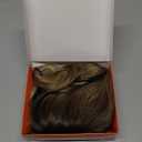 Hair Topper, Big Base 360 3D Hair Toppers for Women with Thinning Crown, 20 Inch Long Curly Wavy Hair Pieces with French Part Clip in Bangs for Daily Use Parties (Ombre Highlights Brown with Dark Root)