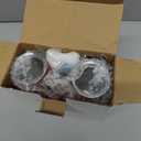 2 Pack Stemless Champagne Tumblers, 6 Oz Insulated Flute Tumbler, Double Insulated Unbreakable Glasses for Friends Birthday Christmas Wedding (Rose Gold)