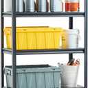 VEVOR Storage Shelves, 2000 lbs, 5 Tier Garage Storage Shelving, 18" D x 36" W x 72" H Adjustable Metal Shelves for Garage Shelves Utility Rack Shelf, Ideal for Kitchen, Warehouse, Basement, Black