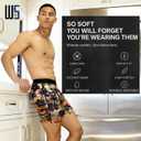 Warriors & Scholars Chafe Safe Pouch Modal Boxer Briefs For Men, Ultra Soft, Moisture-Wicking, Buldge Enhancing Underwear (S)