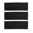 RJMBMUP Headbands for Women 3 PCS Cotton Non Slip Hair Bands Sweat Thick Headband Hair Accessories (Black color)