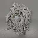 50 Counts Cool White LED Christmas Lights - 25ft Christmas Tree Lights Commercial Grade Outdoor Waterproof, White Wire Cool White Indoor Mini Plug in, 5mm Wide Angle Indoor for Xmas, UL Certified