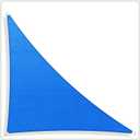 Colourtree 10' x 10' x 14' Blue Sun Shade Sail Right Triangle CTAPTRN10-190GSM- Pergola Shade Sails Canopy for Patio