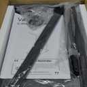 Vantic C Shaped End Table, Small Side Table for Couch and Recliner, Slide Under Sofa Tray Desk with Storage Bag for Living Room and Bedroom, Rustic Brown