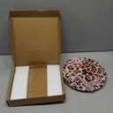 Mxocom Leopard Wall Clock Cheetah Fur African Animal Print 10 Inch Silent Non Ticking Battery Operated Clock Vintage Round Clock for Living Room Bedroom Bathroom Office Decor